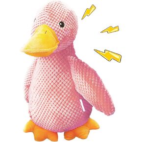 لعبة Duck Duck الكبيرة في عيد الفصح للكلاب (18 "x15") ، لعبة Pink Dog مع صوت Quacking ، هدية بطة مهدئة للكلب النابض إلى عيد الفصح.