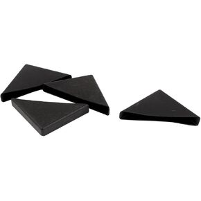 UXCELL 4 PCS شكل مثلث الجدول الزجاجية الأريكة واقي الركن 10 مم × 75 مم