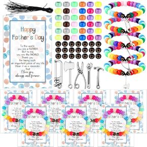 30 مجموعة من الأساور DIY Craft Craft Making Kit DIY Round Heart Beads Charm Tools Bracelet المجوهر