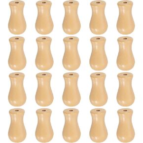 uxcell Cord Knobs, White Plastic Cord Tassel Drops Pull End Pendant for Window Blinds Shade Curtain Craft, 1.3x0.7" 10Pcs