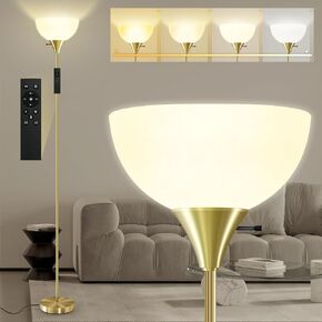 Floor Lamps for Living Room, 71'' Torchiere Floor Lamps with Remote, 2700K-6500K Colors Temperature & Brightness Adjustable, 10W/1200LM Bright Dimmable Floor Lamp,Tall Standing Lamp for Bedroom/Office