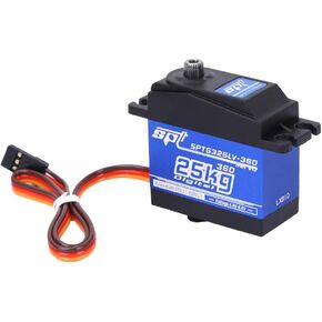 Oumefar RC Servo, 1500μs/ 330hz 360 Continuous Rotation SPT5525LV-360 25KG Digital Servo RC Robot High Sensitivity Servo Motor Micro Servo RC Accessories