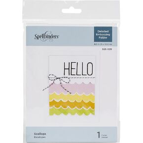 spellbinders نقش المجلد الأسقلوب ، شبه مفتوحة