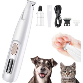 ntrjtrss الكلب الكهربائي مخلب الكلب ، 2025 PAW clippers للكلاب القابلة لإعادة الشحن paw shavers for الكلاب مع ضوء LED ، منخفضة الضوضاء مضاد للماء من أقدام الكلب ، الكلاب