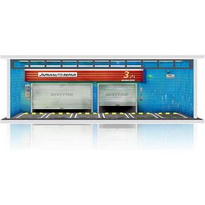 Hot Diecast Wheels Display Case - 1/64 Scale Die-cast Model Car Display Case with LED Light and Acrylic Cover, Hot Diecast Wheels Parking Garage Dioramas with 6 Parking Spaces
