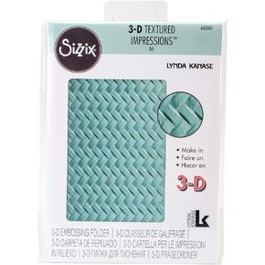 مجلد Sizzix نقش 661261 ، المنسوج من Lynda Kanase ، ألوان متعددة ، حجم واحد