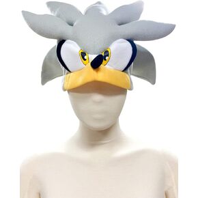 GE Animation GE -32355 Sonic the Hedgehog - Silver Sonic Head Fleece Cap White ، 8 "