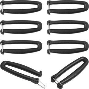 8PCS Detachable Square Buckle Outdoor Rucksack Satchel Stretch Hook Buckle POM Inner Diameter 5cm/2 inch Split Buckle For Webbing Attachment Quick Release Attachment