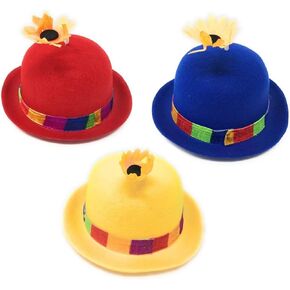 U. S. Toy French Clown Bowler Derby Hat with Daisy - 1 Hat ، Ages 14 and On