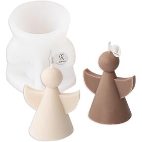 نغمة متعة الحد الأدنى من الملاك شكل شمعة سيليكون قوالب لصنع الشموع والراتنج والشموع العطرية والصابون الشمع المصنوع يدويًا ، ديكور المنزل ، الحرف in Kuwait