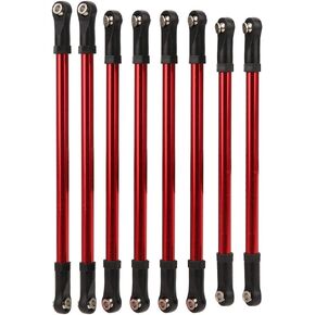 VGEBY 8Pcs Aluminum Alloy Link Bar Fit for 313mm Wheelbase SCX10 Crawler 1/10 Remote Control Car Trx4 Upgrades 1/10 Scale 4 Link Bars