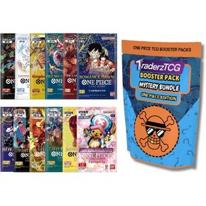 One Piece TCG English Booster Pack Bundle – (5 Pack English) - Perfect for One Piece Cards Game Fans, Anime Collectors, and TCG Enthusiasts | Curated by TraderzTCG