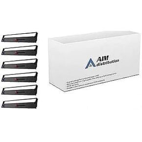 استبدال AIM متوافق مع أوكيداتا ML-8480 أشرطة الطابعة السوداء (6/PK) (41708209)