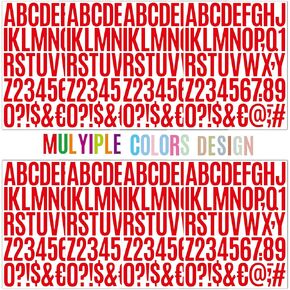 2 Inch Letter Stickers – 400PCS Alphabet & Number Vinyl Decals, 8 Sheets for DIY Crafts, Bottles, Cup Names, Walls, Notebooks, Organizers, Bulletin Boards