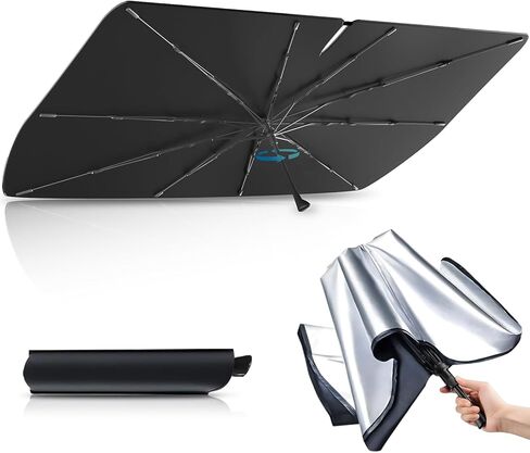 BESTVIEW Front Windshield Sun Shade Compatible with Subaru Outback 2015 2016 2017 2018 2019, Foldable Reflective Sunshade for Car Front Window, 3 Layers 210T Material in Saudi Arabia
