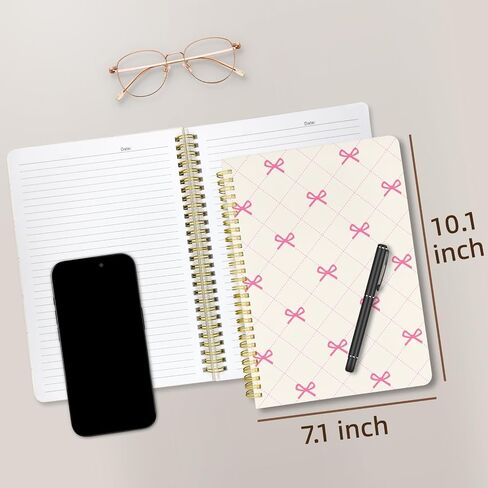 مجلة ملاحظات حلزونية لطيف B5 تصميم جميل للنساء الفتيات Kawaii مع جيب ، 10 × 7.2 بوصة ، مبطن ، كتاب القط in Kuwait