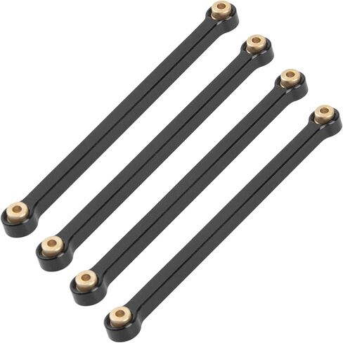 8PCS ShareGoo Aluminum Alloy Chassis Links Rod & Steering Linkage Compatible with 1/24 FMS FCX24M RC Upgrade Parts (Black) in Kuwait