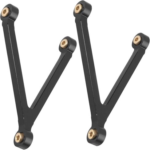 8PCS ShareGoo Aluminum Alloy Chassis Links Rod & Steering Linkage Compatible with 1/24 FMS FCX24M RC Upgrade Parts (Black) in Kuwait