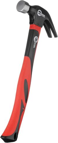 INTERTOOL Cross Peen Hammer 0.44 رطل / 7 أوقية، علبة خفيفة الوزن، مطرقة تثبيت ومطرقة، مقبض من الألياف الزجاجية ممتص للصدمات مقاس 11 بوصة HT08-0202 in Kuwait