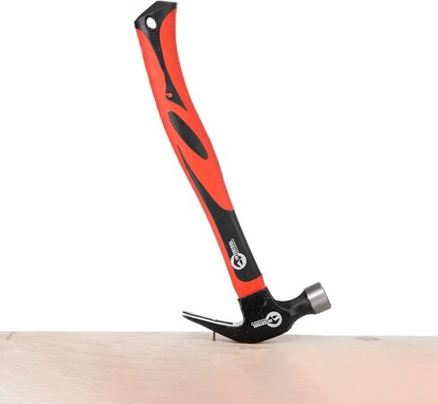 INTERTOOL Cross Peen Hammer 0.44 رطل / 7 أوقية، علبة خفيفة الوزن، مطرقة تثبيت ومطرقة، مقبض من الألياف الزجاجية ممتص للصدمات مقاس 11 بوصة HT08-0202 in Kuwait