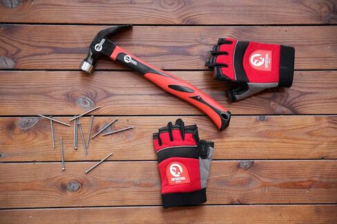 INTERTOOL Cross Peen Hammer 0.44 رطل / 7 أوقية، علبة خفيفة الوزن، مطرقة تثبيت ومطرقة، مقبض من الألياف الزجاجية ممتص للصدمات مقاس 11 بوصة HT08-0202 in Kuwait