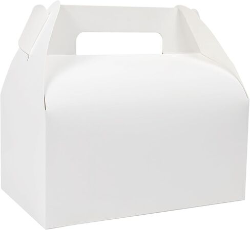Unarty 30 PCS Large Gable Boxes 9 x 6 x 6 Inch White Gable Box, Large Treat Boxes Party Favor Boxes for Wedding, Birthday in Kuwait