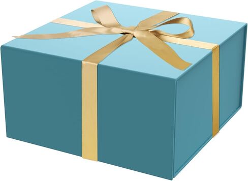 صندوق هدايا مع غطاء 8 × 8 × 4 بوصات ، صندوق هدايا مغناطيسي مع شريط للهدايا ، صندوق هدايا وصيفات الشرف ، صندوق هدايا عيد ميلاد ، فاخر لتعبئة الهدايا ، صندوق هدايا إغلاق مغناطيسي لالتفاف الهدايا in Kuwait