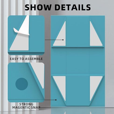 صندوق هدايا مع غطاء 8 × 8 × 4 بوصات ، صندوق هدايا مغناطيسي مع شريط للهدايا ، صندوق هدايا وصيفات الشرف ، صندوق هدايا عيد ميلاد ، فاخر لتعبئة الهدايا ، صندوق هدايا إغلاق مغناطيسي لالتفاف الهدايا in Kuwait