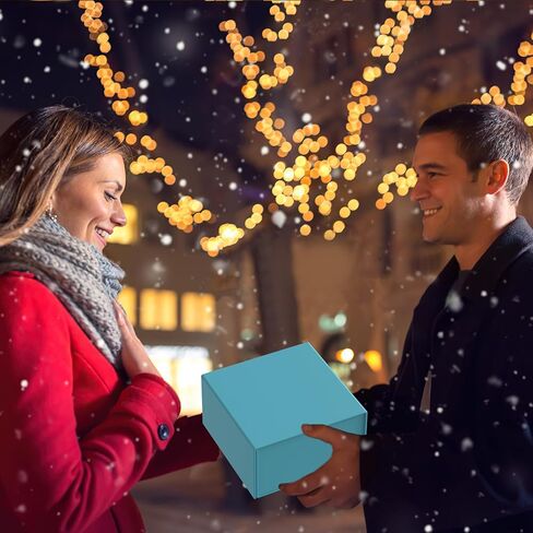 صندوق هدايا مع غطاء 8 × 8 × 4 بوصات ، صندوق هدايا مغناطيسي مع شريط للهدايا ، صندوق هدايا وصيفات الشرف ، صندوق هدايا عيد ميلاد ، فاخر لتعبئة الهدايا ، صندوق هدايا إغلاق مغناطيسي لالتفاف الهدايا in Kuwait