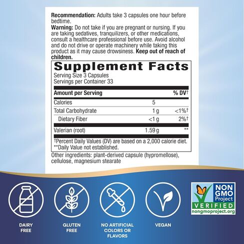 Nature's Way Valerian Root، عبوة من قطعتين، 100 قطعة، عبوتين in Kuwait