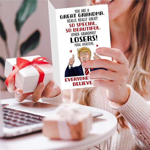 بطاقات يوم Menana Mothers For Mom - بطاقة عيد ميلاد لأمي - يوم أمهات مضحكة ، بطاقات عيد ميلاد مضحكة للأمهات من الابنة ، الابن ، الأطفال - 8.3'X 8 '' in Kuwait