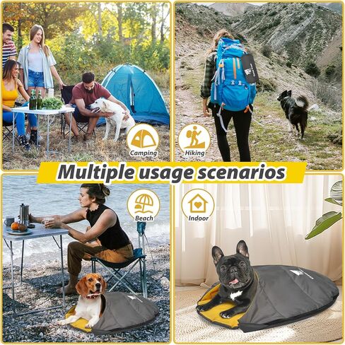 GEERTOP Lightweight Dog Sleeping Bag Portable Cozy Durable Machine Washable Pet Bed for Camping, Hiking Travel in Kuwait