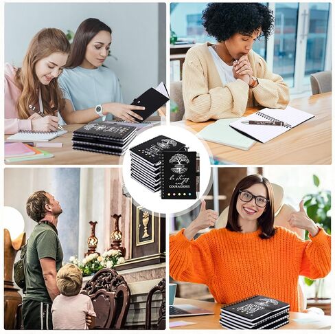 Kosiz 40 Pcs/20 Set Christian Notebook Gift Bulk for Women Mother's Day father Men Prayer Journal Spiral with Bible Verse Pen Sticky Note Religious Church Gifts(Kraft,Tree of Life) in Saudi Arabia