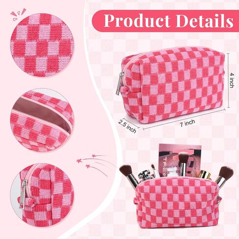 14 PCS Aesthetic Book Annotation Kit Large Checkered Pencil Case book lover bookmark Dual Highlighters Gel Pens Study Supplies Stationary Set for Student Rose Red in Kuwait