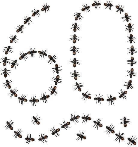 300 Pieces Realistic Ants, Prank Plastic Black Ants Joke Toys for Halloween Party Favors Decoration Supplies in Saudi Arabia