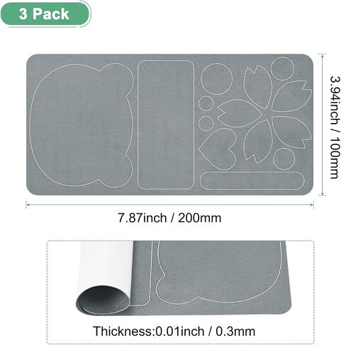 3-Pack Polyester Repair Patches, 7.9 x 3.9 Self-Adhesive Pre-Cut Fabric Repair Patches Waterproof Lightweight for Clothes/Sofas/Tents/Bags/Car Seats [Denim Dark Blue] in Saudi Arabia
