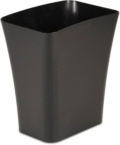 CLOROX Textura Slim Trash Can - 3.1 Gallon Small Waste Basket for Narrow Spaces - Skinny Plastic Garbage Bin for Bathroom, Bedroom, or Office, White in Kuwait