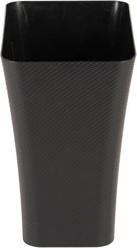 CLOROX Textura Slim Trash Can - 3.1 Gallon Small Waste Basket for Narrow Spaces - Skinny Plastic Garbage Bin for Bathroom, Bedroom, or Office, White in Kuwait