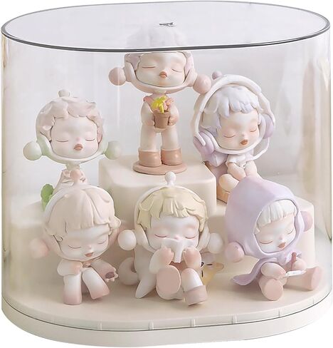 Clear Figures Display Case with Stackable Figures Blind Box Doll Display Stand for Pop Mart Lego Collectibles Action Figures in Saudi Arabia