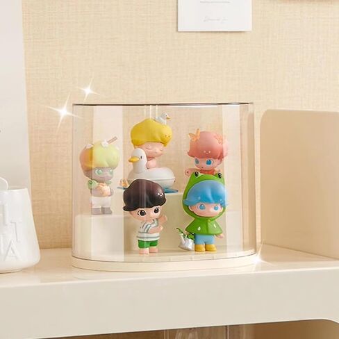Clear Figures Display Case with Stackable Figures Blind Box Doll Display Stand for Pop Mart Lego Collectibles Action Figures in Saudi Arabia