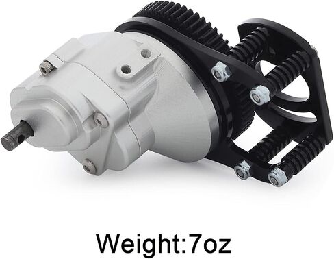 Metal D90 Single Speed Transmission Gearbox with Clockable Motor for 1/10 RC Crawler RC4WD Gelande II FJ40 G2 D110 DefenderTF2 in Saudi Arabia