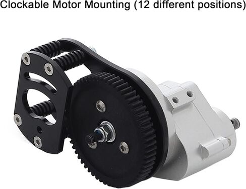Metal D90 Single Speed Transmission Gearbox with Clockable Motor for 1/10 RC Crawler RC4WD Gelande II FJ40 G2 D110 DefenderTF2 in Saudi Arabia