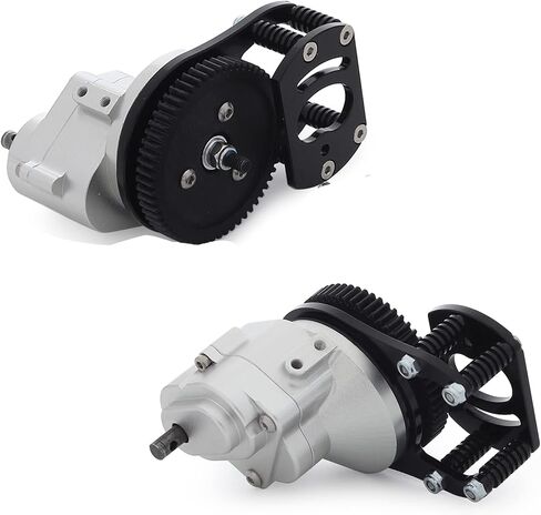 Metal D90 Single Speed Transmission Gearbox with Clockable Motor for 1/10 RC Crawler RC4WD Gelande II FJ40 G2 D110 DefenderTF2 in Saudi Arabia