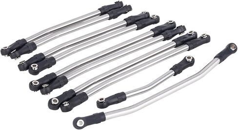 RC Metal Links العلوي السفلي الرابط هيكل الرابط مع نهايات قضيب البلاستيك ، قاعدة عجلات 313/324 مم ل 1/10 محوري SCX10 II 90046 RC Crawler Car (313 مم) in Kuwait