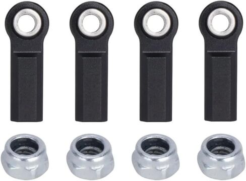 1/10 RC Crawler Rod Ends,4pcs M4 Aluminum Chassis Link Steering Rod Straight Rod Ends/Bend Rod Ends for 1/10 RC Crawler SCX10 TRX4 Capra VS4-10 Wraith (Straight 7mm B) in Saudi Arabia