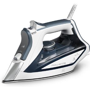 Rowenta Focus Stainless Steel Soleplate Steam Iron for Clothes 400 Microsteam Holes, Cotton, Wool, Poly, Silk, Linen, Nylon 1725 Watts Portable, Ironing, Garment Steamer DW5280