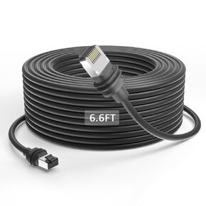Standard Actuated Starlink Gen 3 Cable 6.6FT/2M,Starlink Replacement Standard V3 Cable for Starlink Rectangular Satellite Gen 3 Starlink Cable Extension Starlink Accessories Waterproof Gray