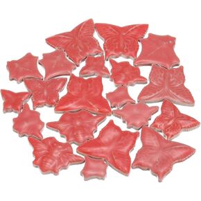 UXCELL 500G/1.1 رطل ورقة من السيراميك من السيراميك الفسيفساء ، 2.2-4 سم مكبوتة بالسيرة المصنوعة من السيراميك فسيود قطع الحجارة فسيفس