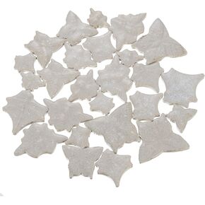 uxcell 500g/1.1 lbs Maple Leaf Ceramics Mosaic Tiles, 2.2-4 cm Bulk Stained Ceramic Mosaic Pieces Stones Mosaic Kits for DIY Art Crafts, Handmade Art Craft Projects Home Decor, Beige in Kuwait