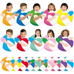 GISGFIM 80pcs صيف القواطع الشاطئية ديكورات الشاطئ النبيرة لوح البليار